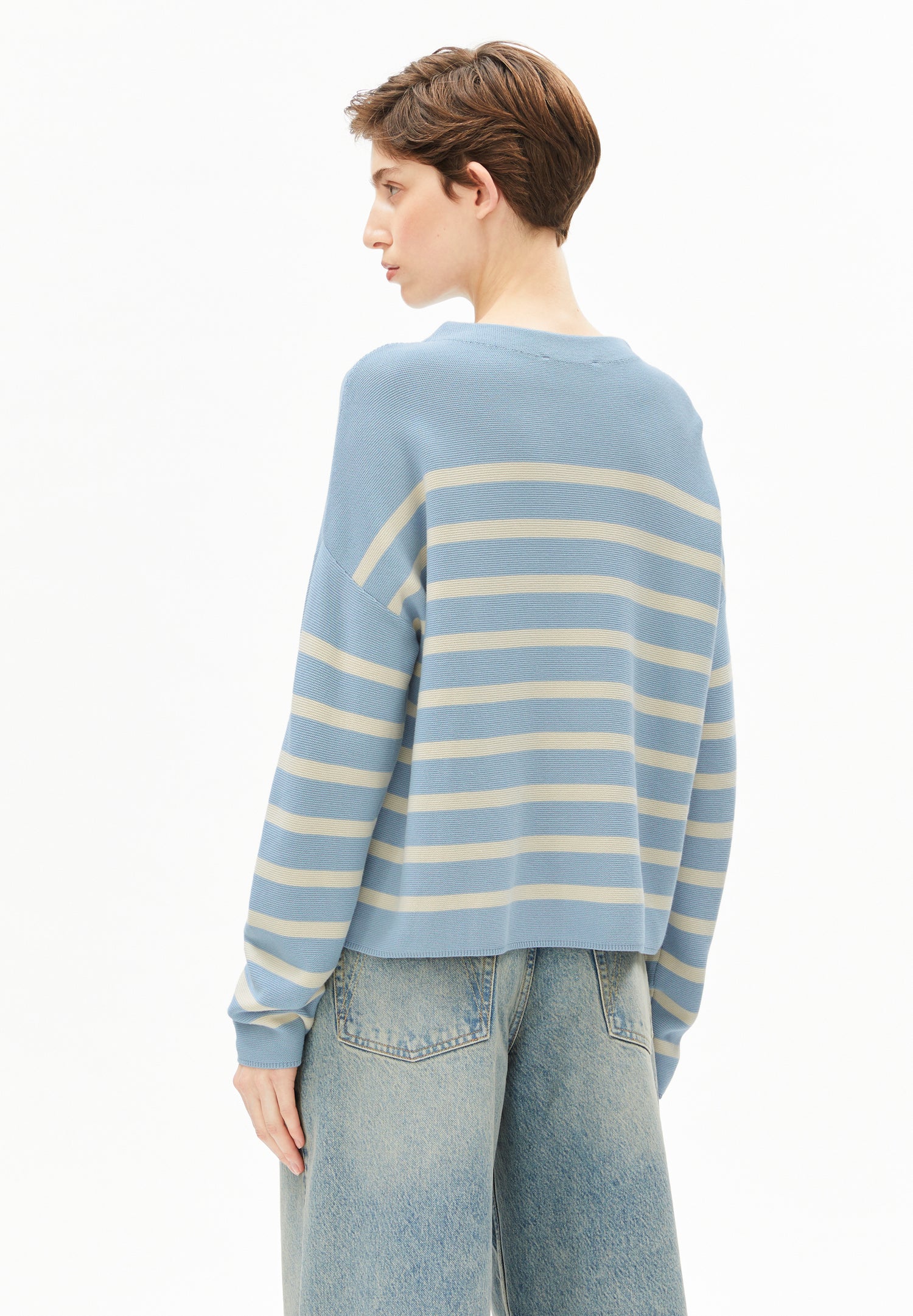 MERINAA STRIPES KNIT SWEATER