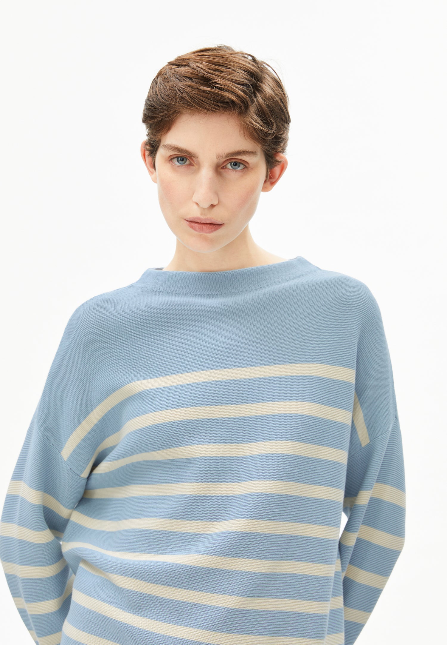 MERINAA STRIPES KNIT SWEATER