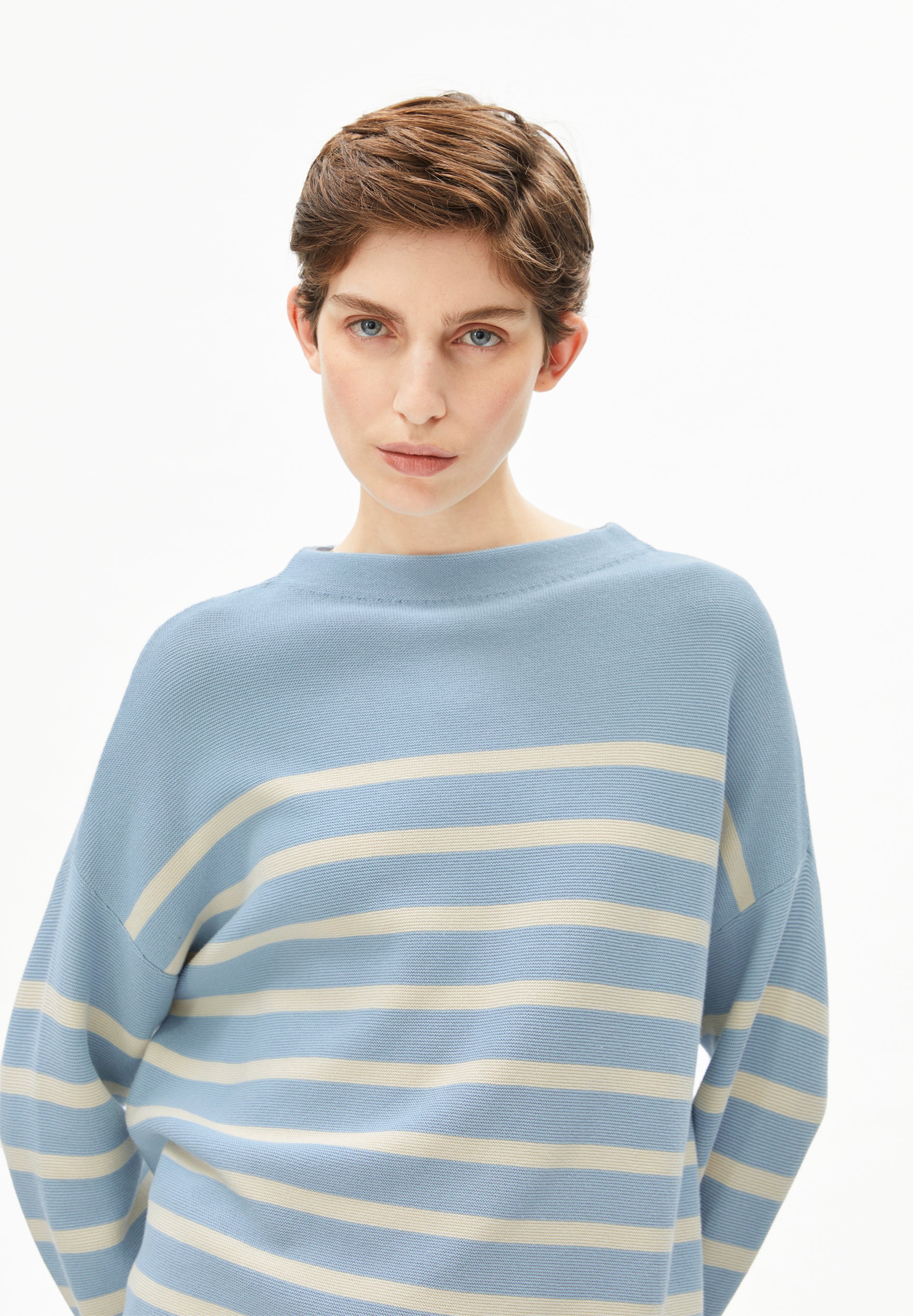 MERINAA STRIPES KNIT SWEATER