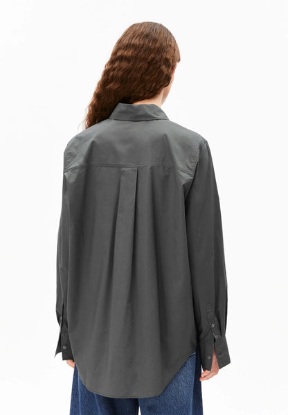 WEITE POPLIN BLUSE 100% BIO-BAUMWOLLE