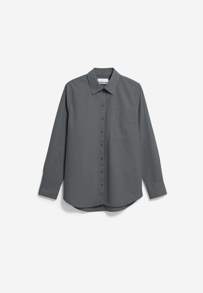 WEITE POPLIN BLUSE 100% BIO-BAUMWOLLE
