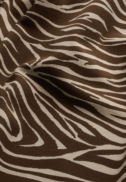 ILENIAA LARAA Zebra Muster Kleid – Midi Kleid aus Bio-Baumwolle