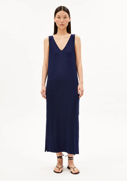 SLEEVELESS  JERSEY-MIDI-KLEID LENZING™ ECOVERO™ Viskose Mix