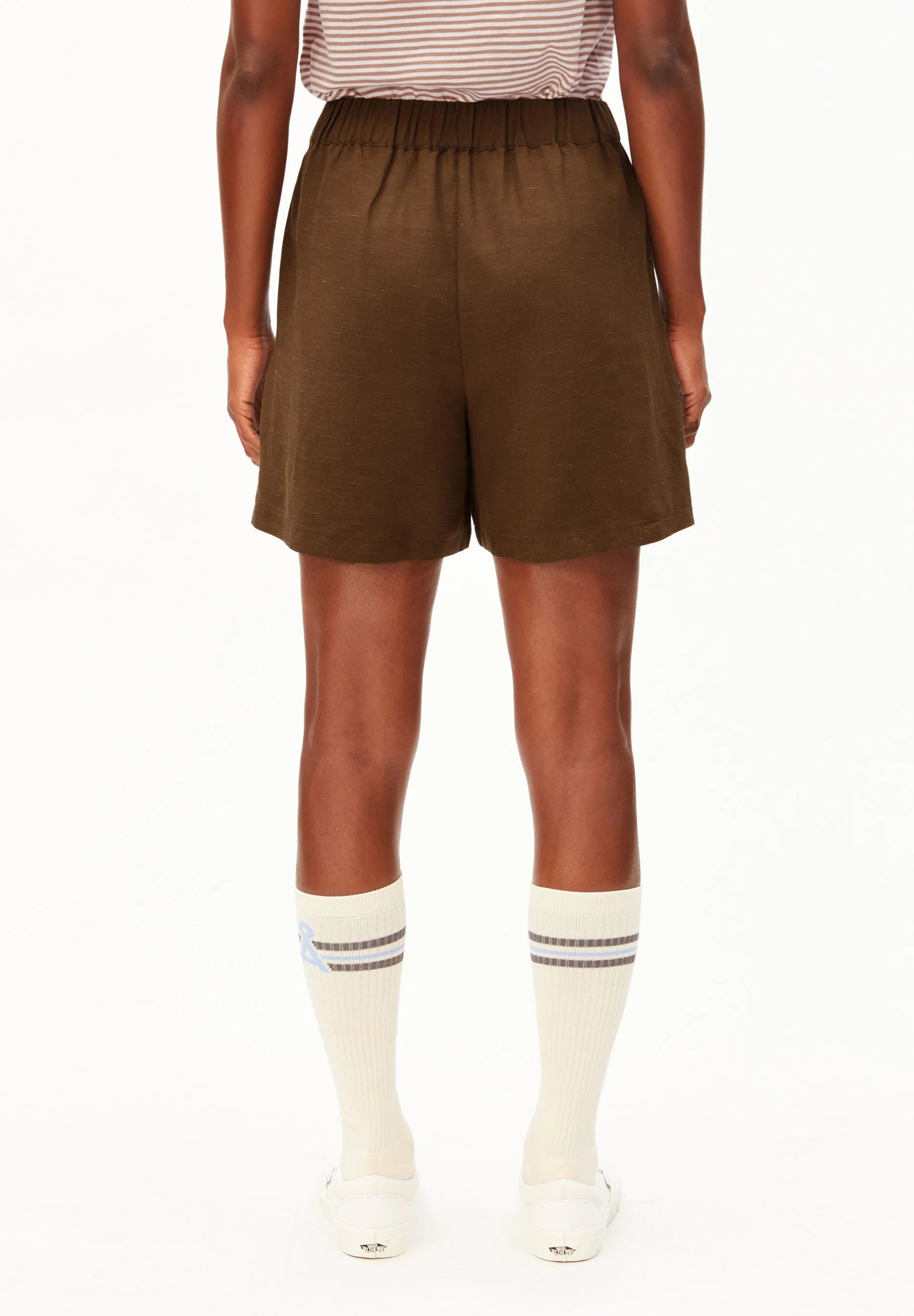 LEINEN-MIX PULL-ON SHORTS Leinen-Mix