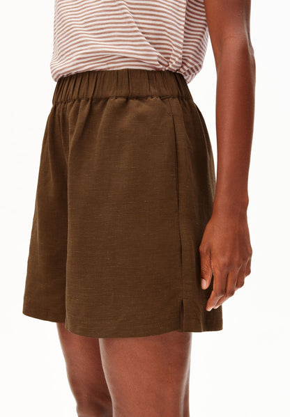 LEINEN-MIX PULL-ON SHORTS Leinen-Mix
