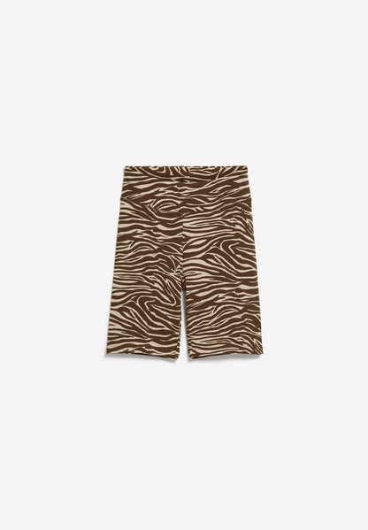 NEDAA ZEBRA MUSTER SHORTS Bio-Baumwoll Mix
