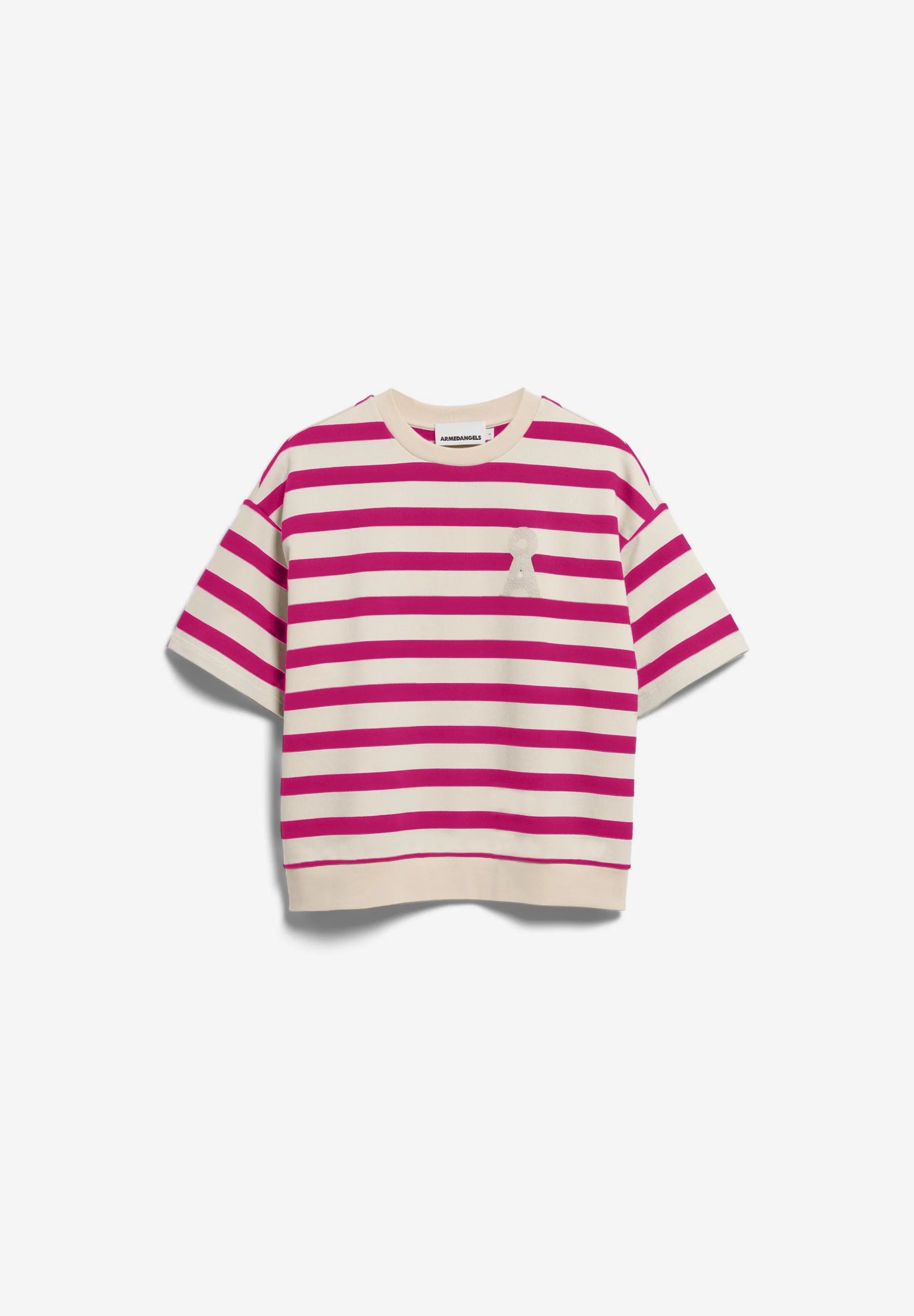 Gestreiftes Oversized T-Shirt aus Bio-Baumwolle