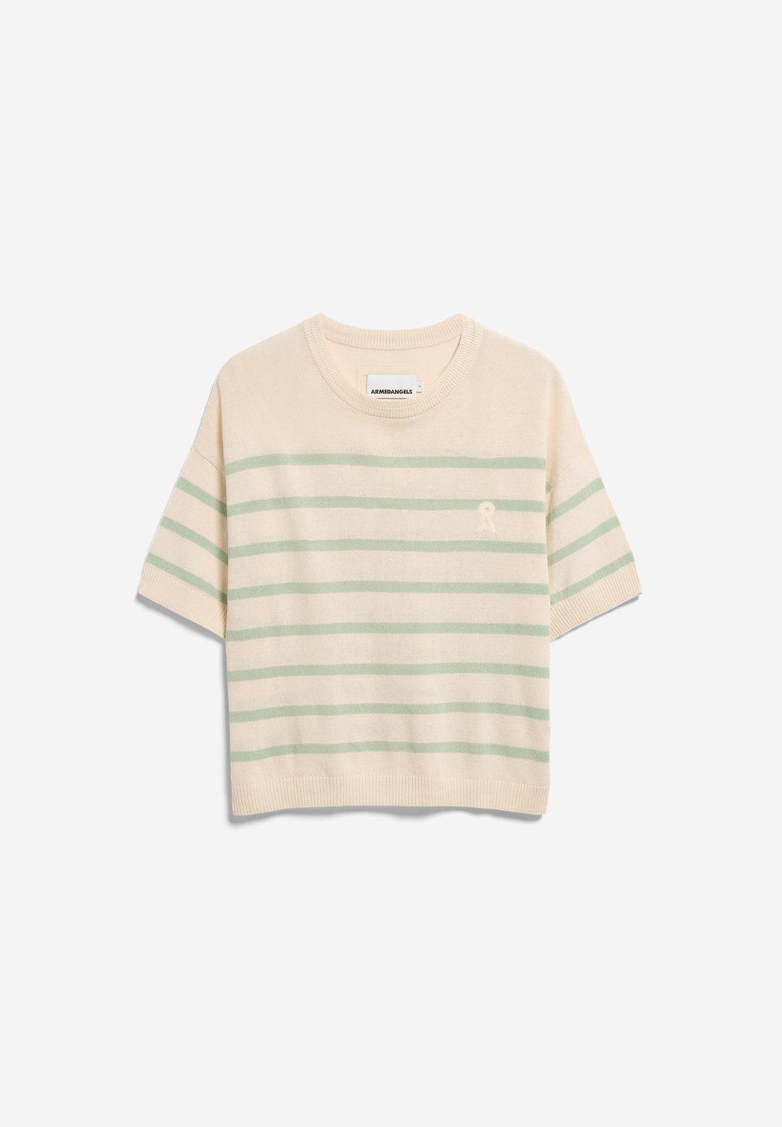 Striped Linen Blend Sweater - undyed-foam