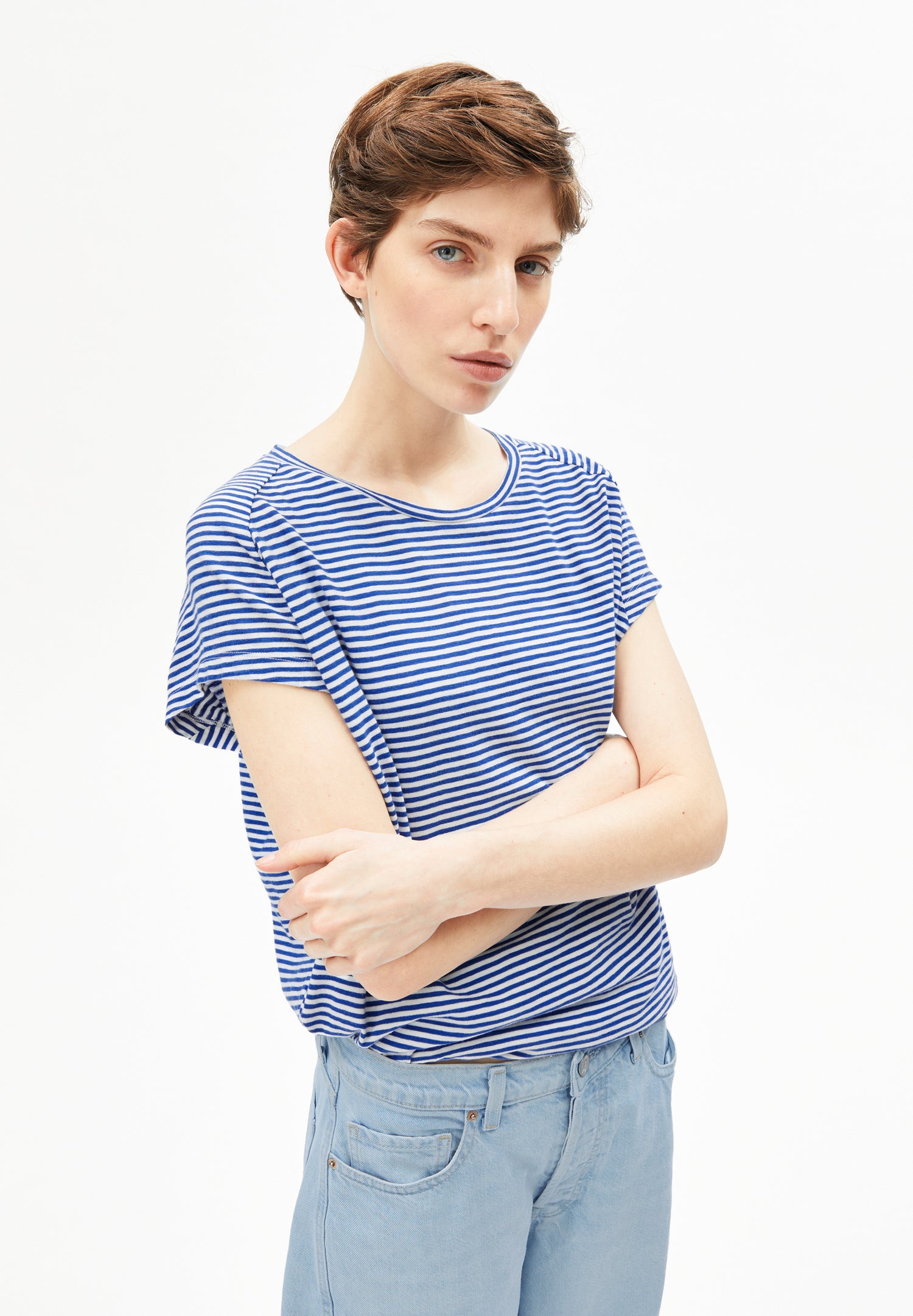 SLUB JERSEY STRIPE T-SHIRT