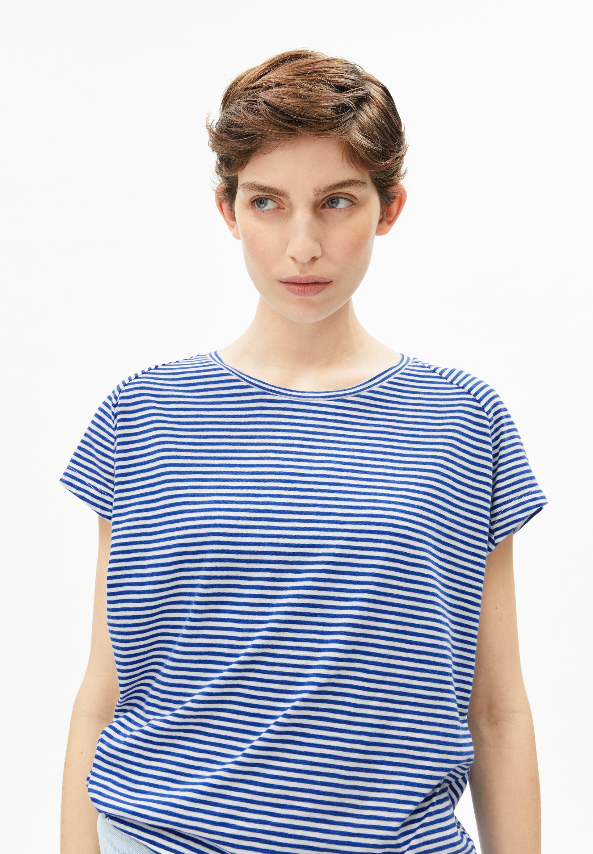 SLUB JERSEY STRIPE T-SHIRT