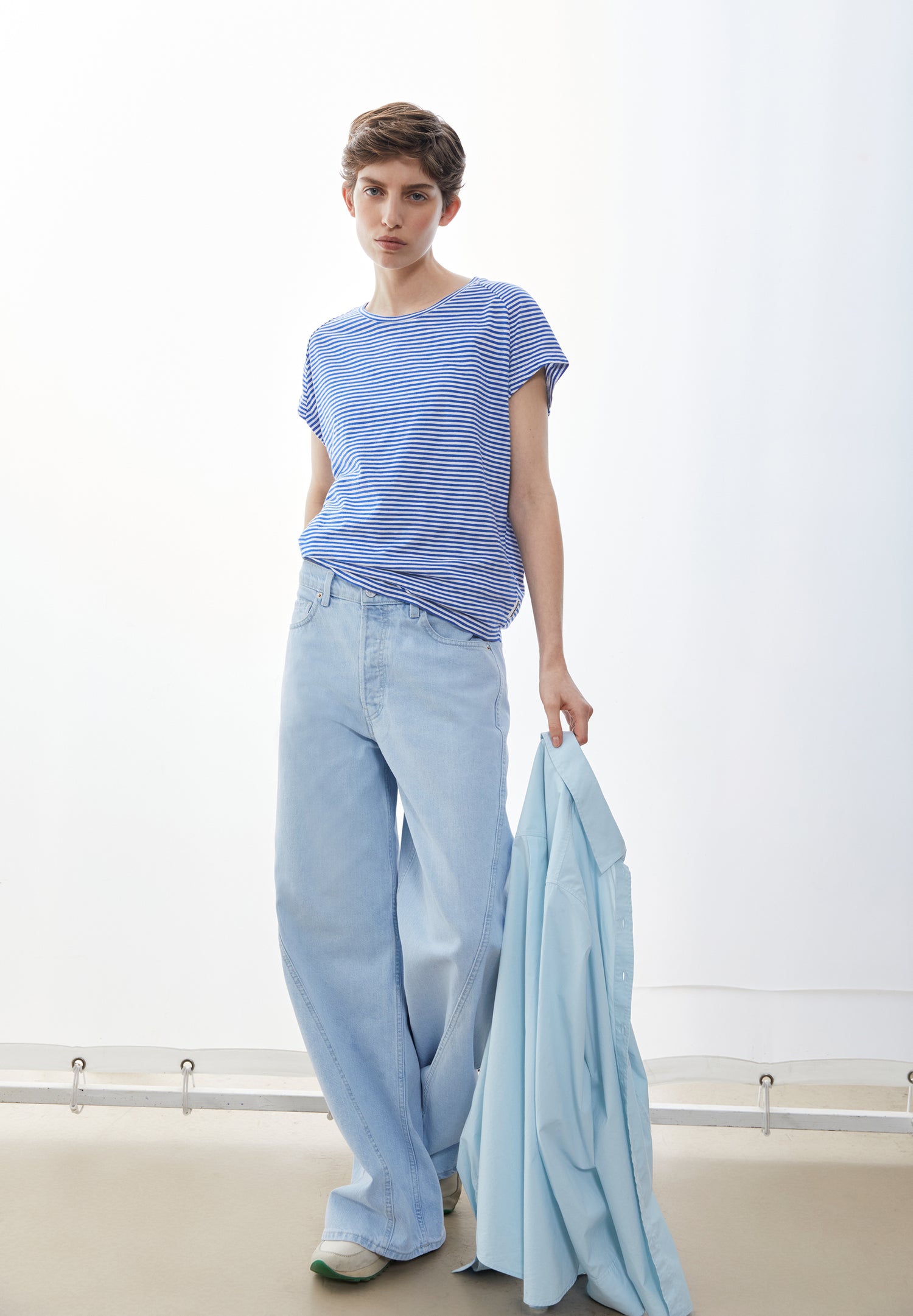 SLUB JERSEY STRIPE T-SHIRT