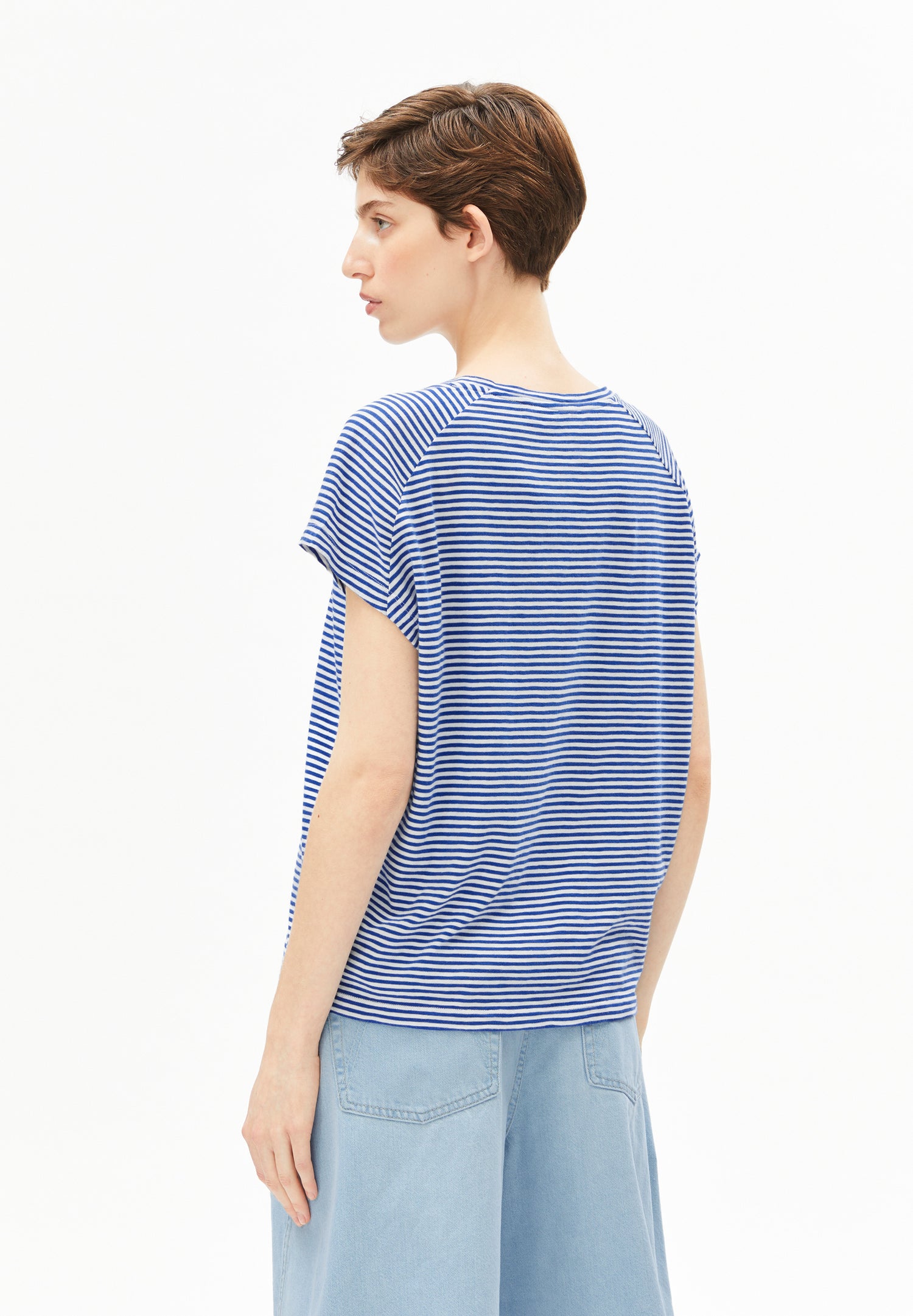 SLUB JERSEY STRIPE T-SHIRT