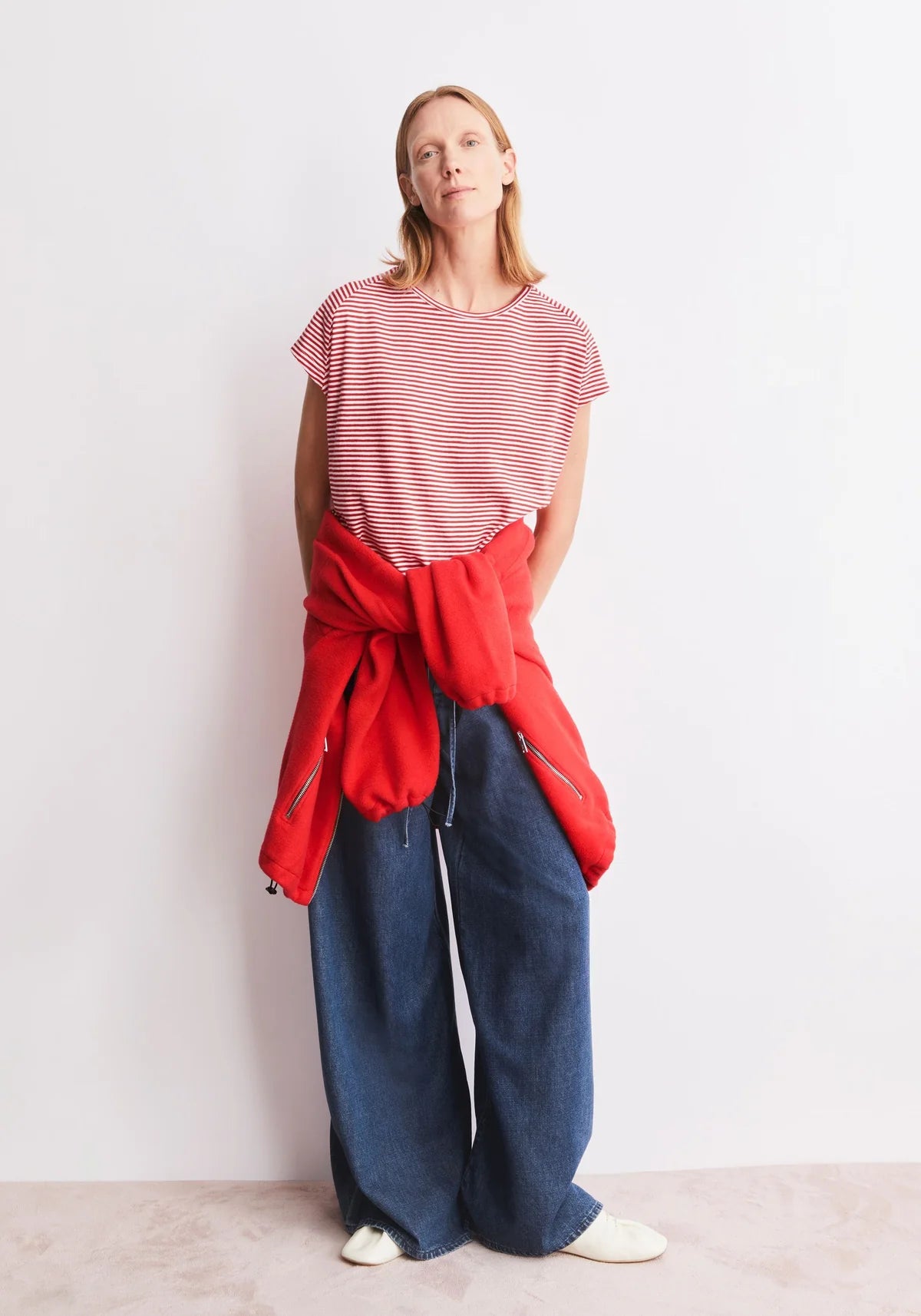 GESTREIFTES JERSEY T-SHIRT  100% Bio-Baumwolle