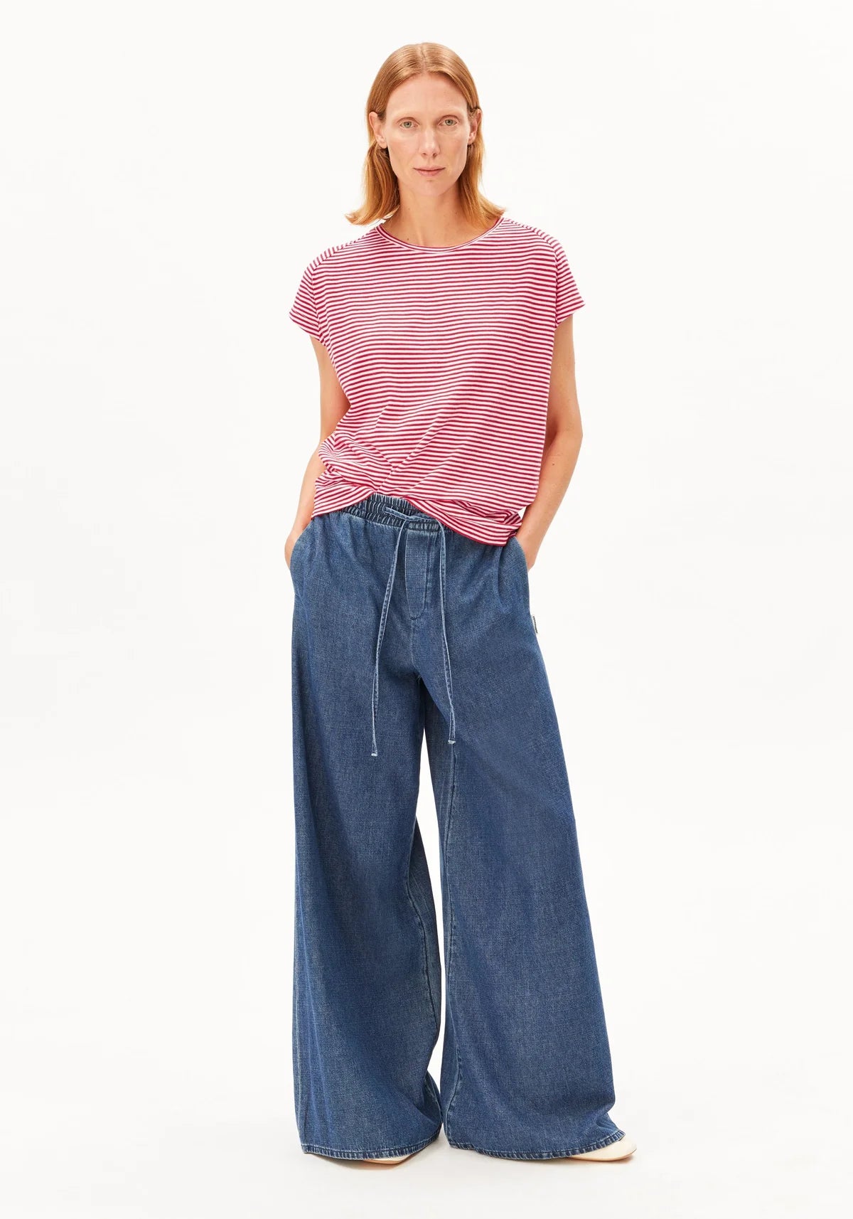 GESTREIFTES JERSEY T-SHIRT  100% Bio-Baumwolle