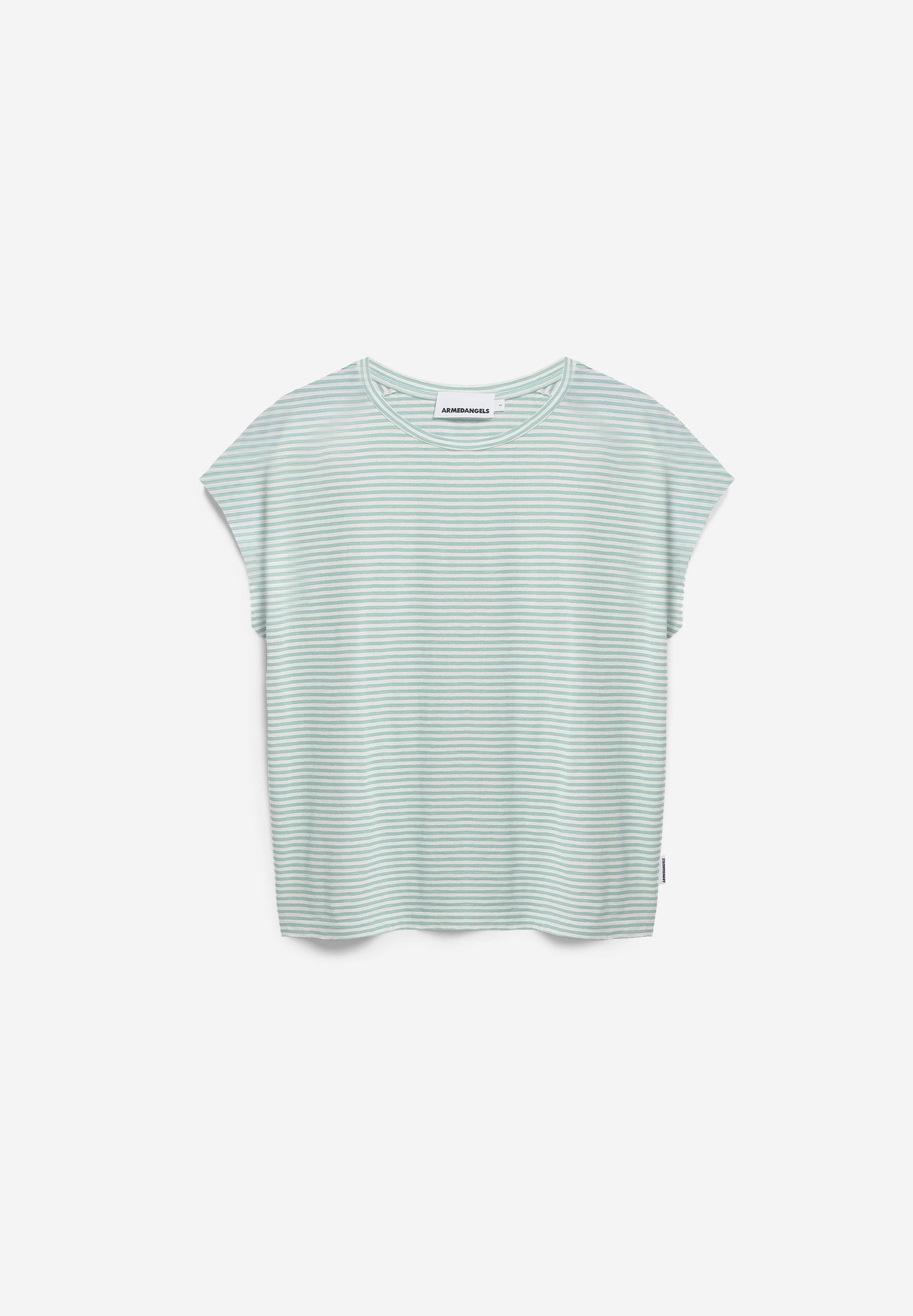 SLUB JERSEY GESTREIFTES T-SHIRT 100% BIO-BAUMWOLLE