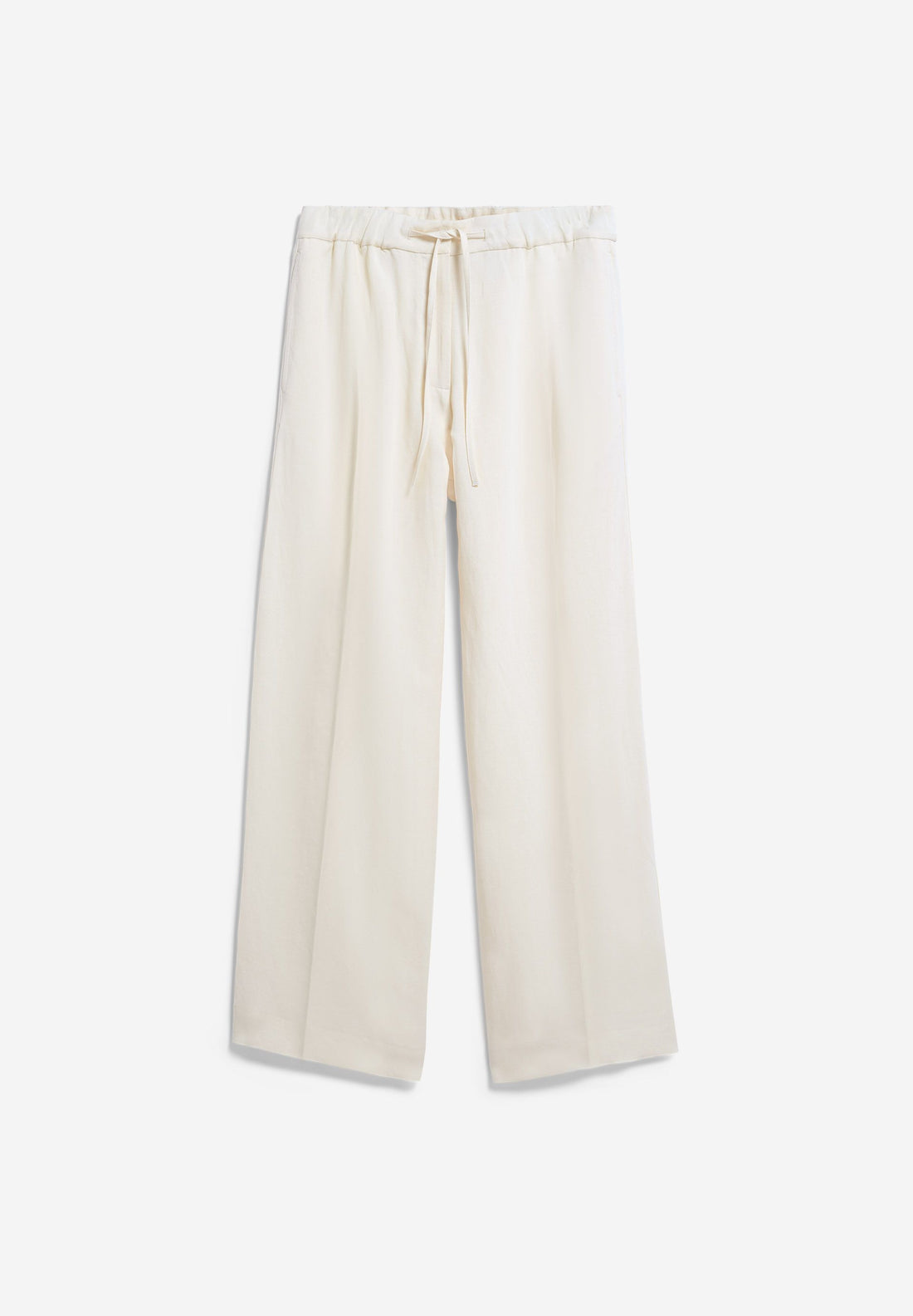 LINEN BLEND STRAIGHT LEG PANT