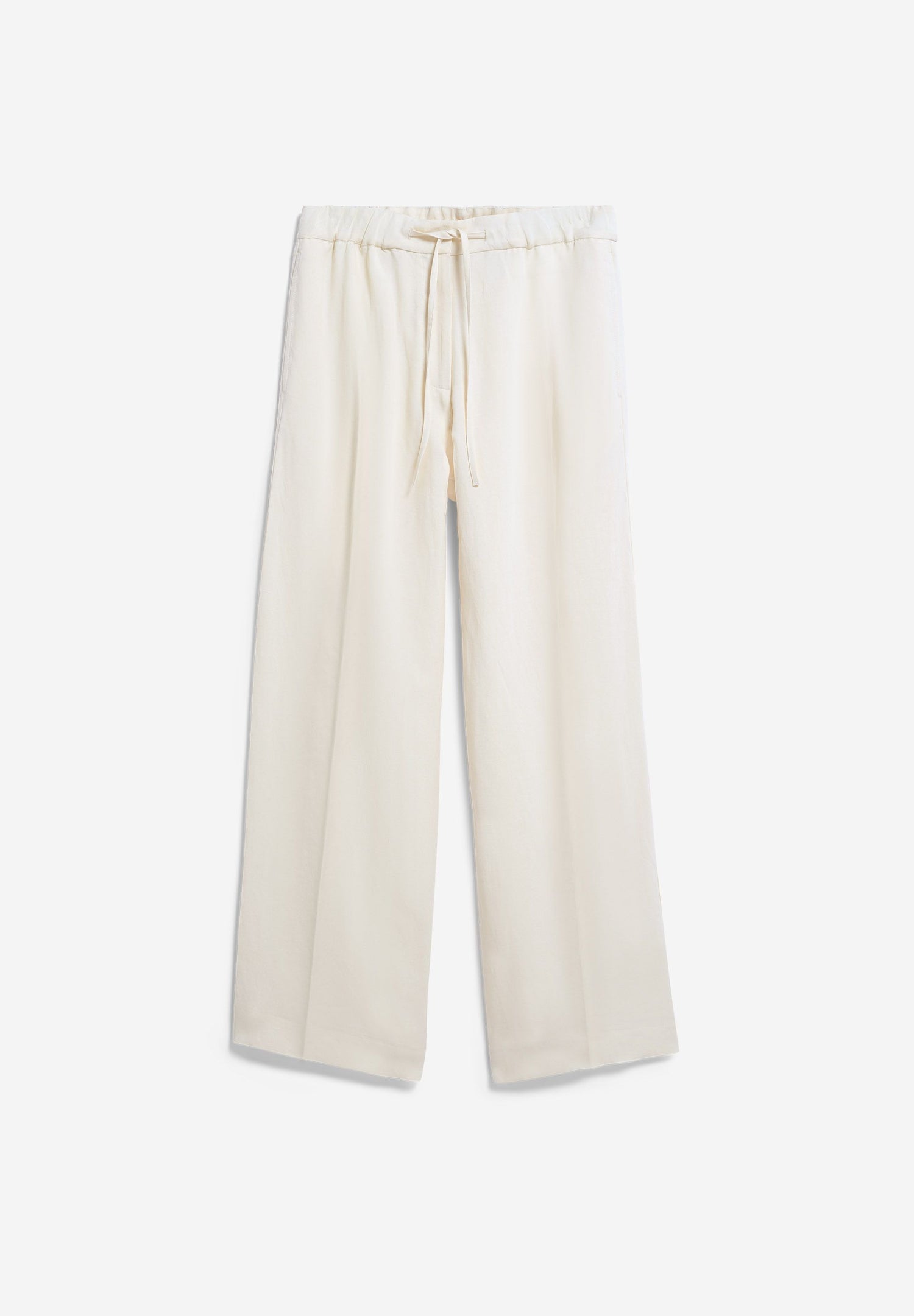 LINEN BLEND STRAIGHT LEG PANT