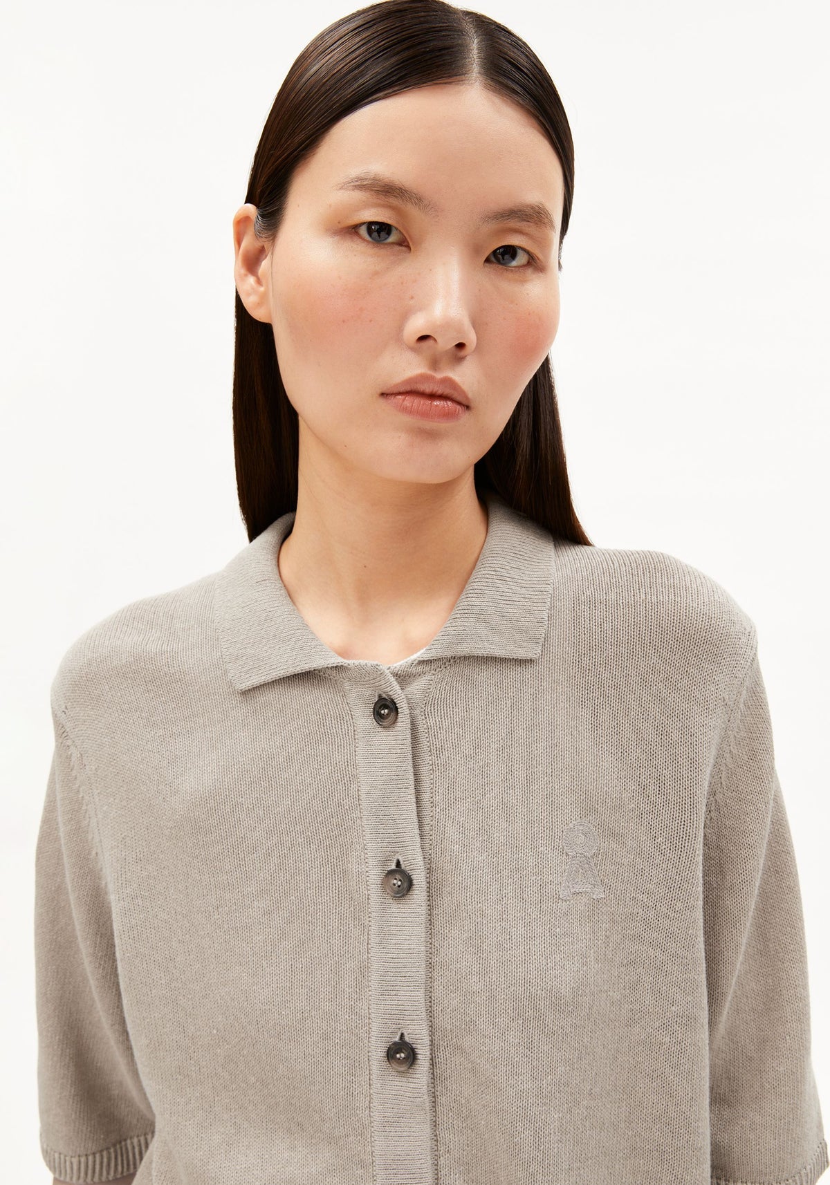 S Sl Linen Blend Knit Cardigan – sandstone