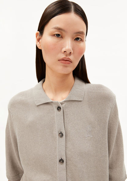 S Sl Linen Blend Knit Cardigan – sandstone