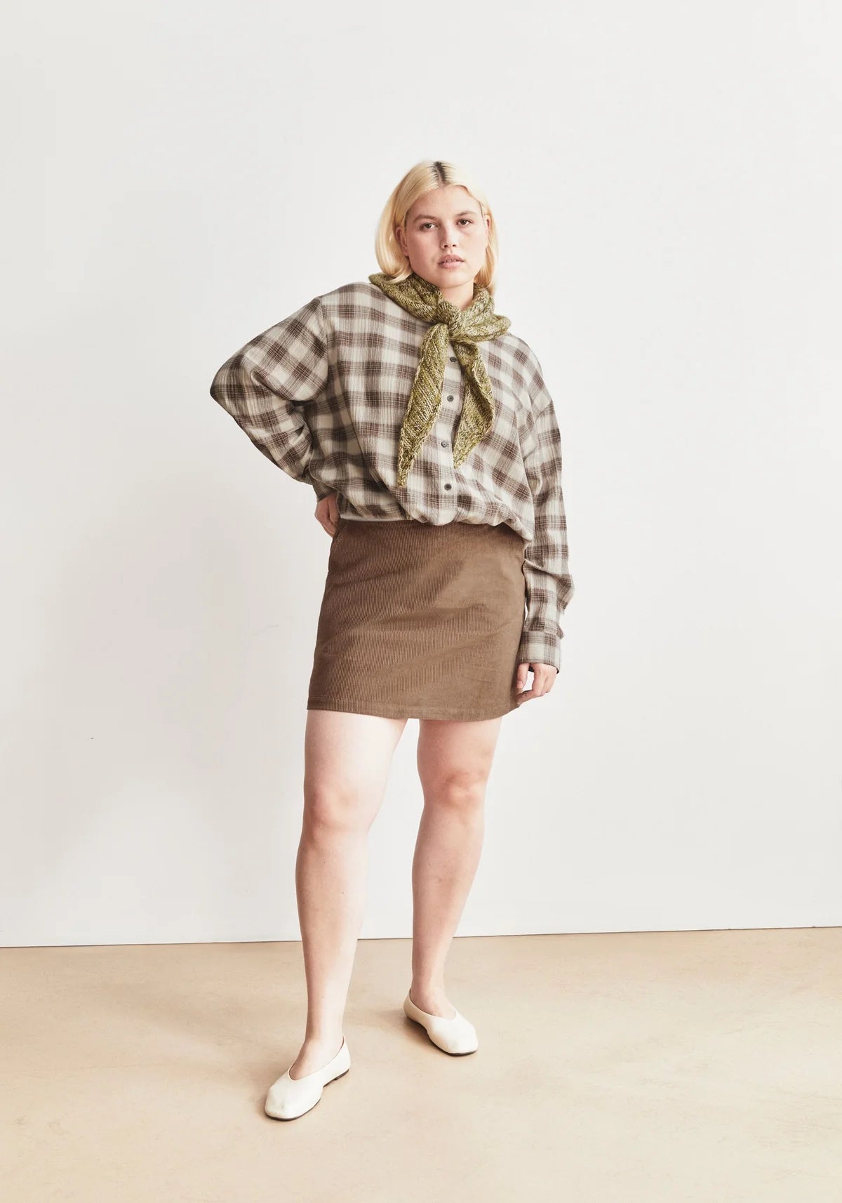 CORDUROY MINI SKIRT