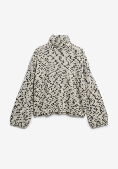 MOHAIR BLEND DOTS KNIT SWEATER