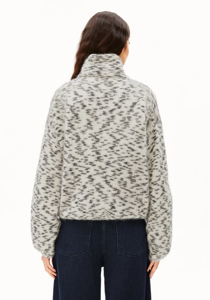 MOHAIR BLEND DOTS KNIT SWEATER