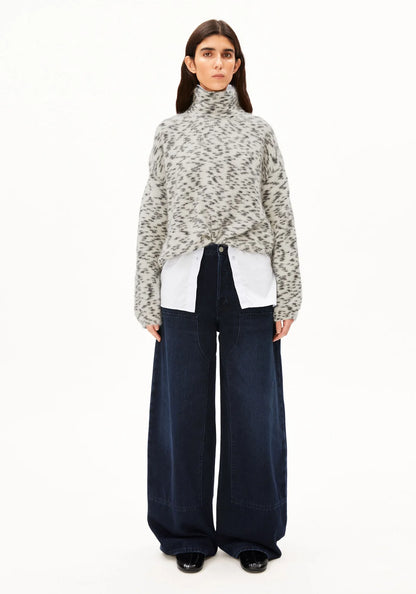 MOHAIR BLEND DOTS KNIT SWEATER