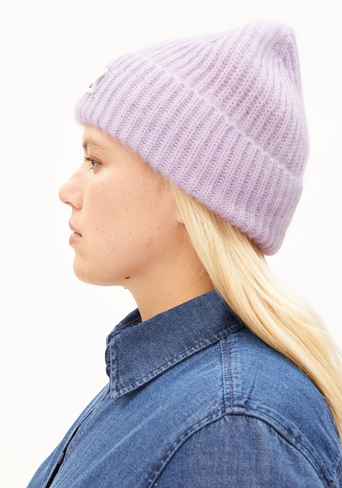MOHAIR BLEND KNIT HAT W