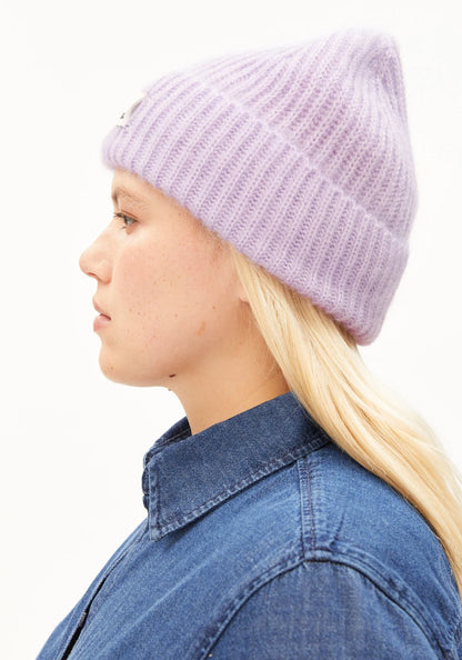 MOHAIR BLEND KNIT HAT W