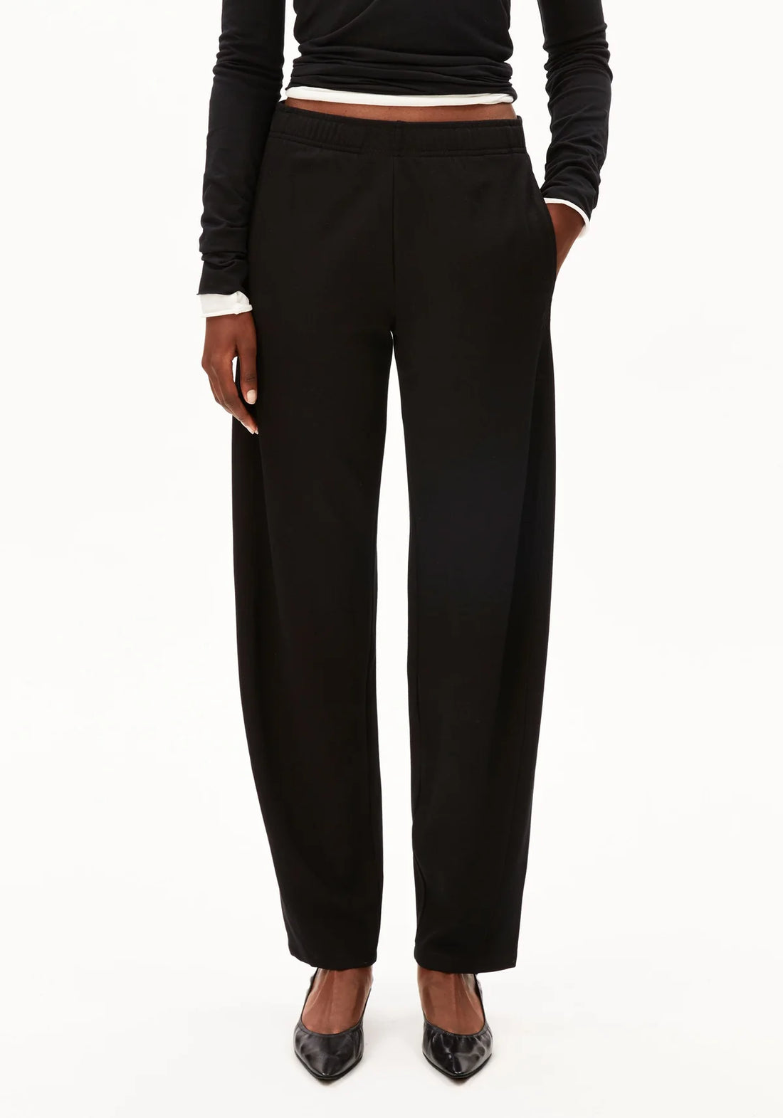 BASIC JERSEY BARREL PANT