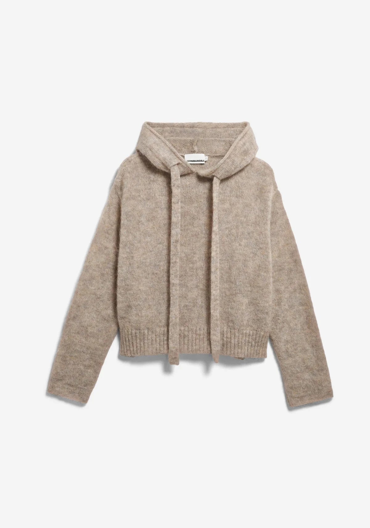 MOHAIR BLEND KNIT HOODY