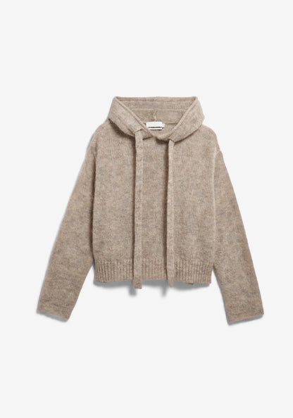 MOHAIR BLEND KNIT HOODY