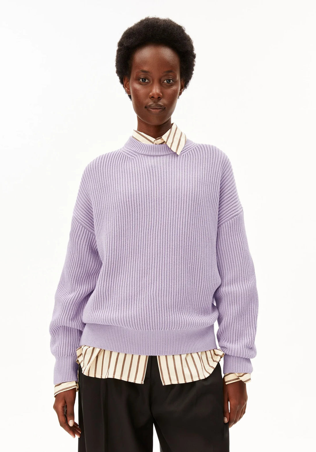 VANISÉ RIPPSTRICKPULLOVER 100% Bio-Baumwolle