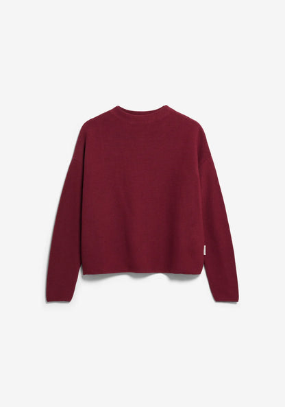 MERINAA LINKS LINKS STRICKPULLOVER 100% Bio-Baumwolle