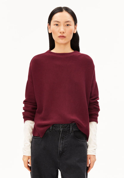 MERINAA LINKS LINKS STRICKPULLOVER 100% Bio-Baumwolle