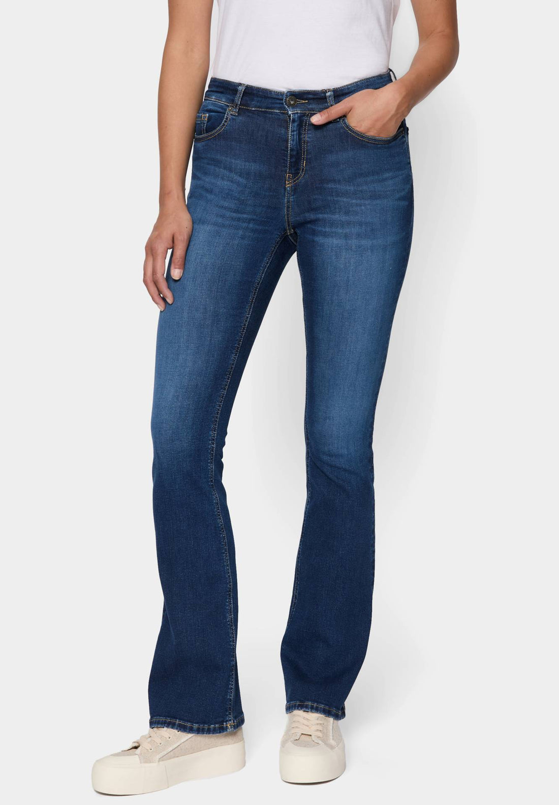 Bootcut Mid Waist blue authentic used 01:02