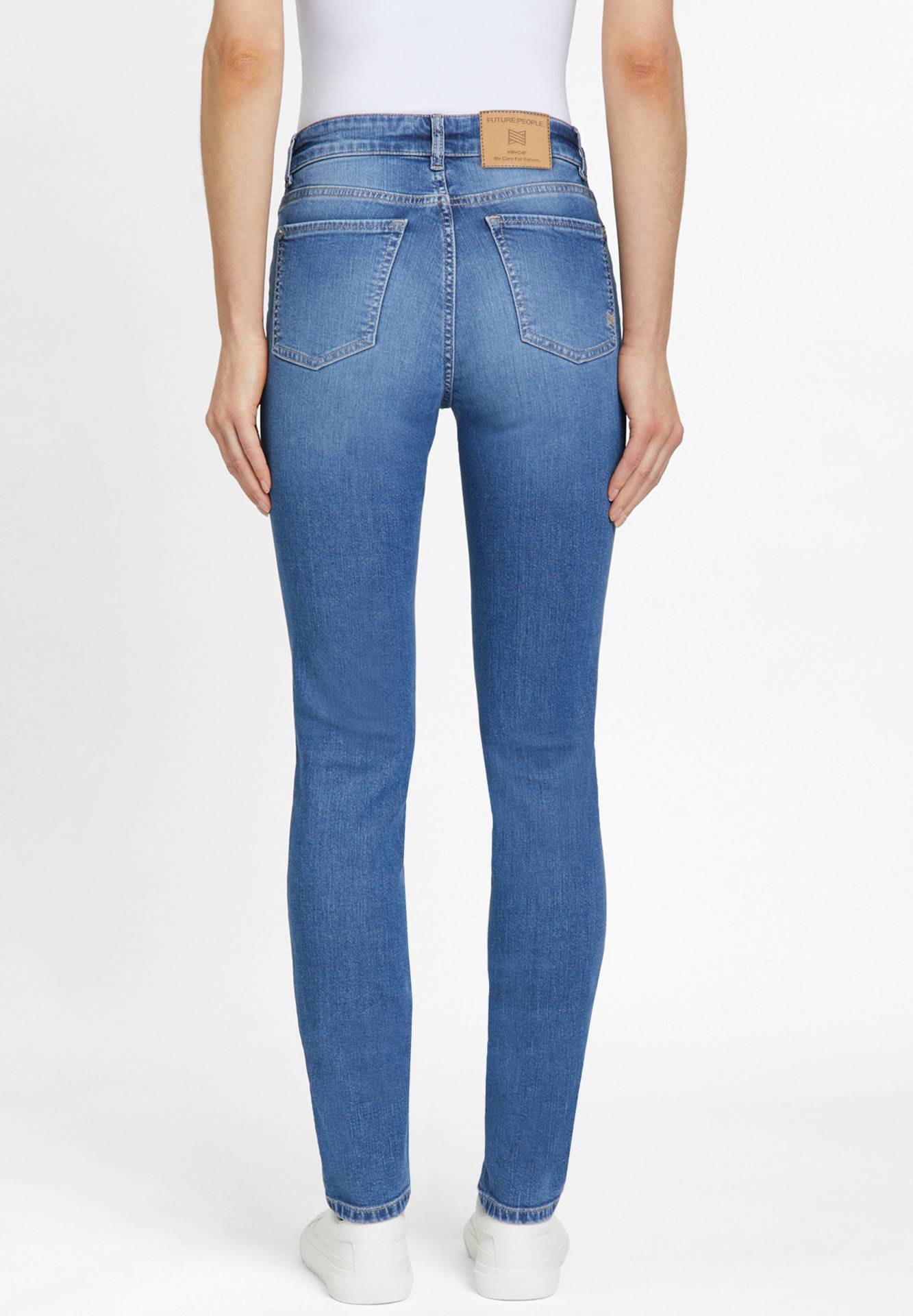 Slim Fit Mid Waist basic blue used 09:00