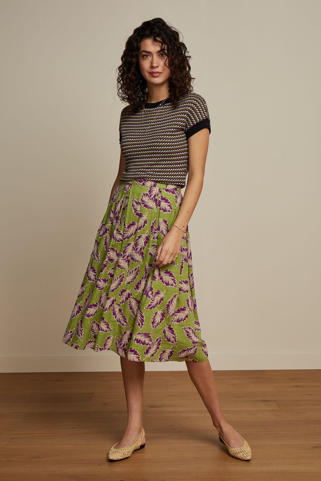 Suzette Pleat Skirt Dominica