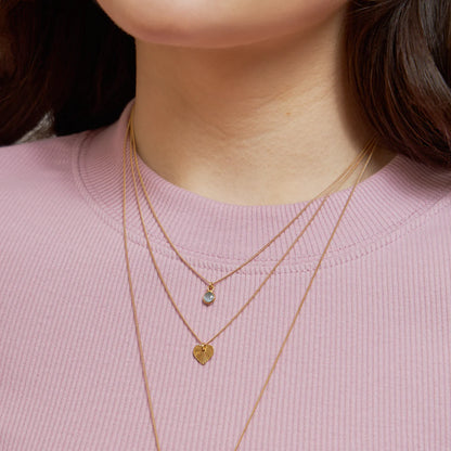 Kette &quot;Shiny Heart&quot; vergoldet