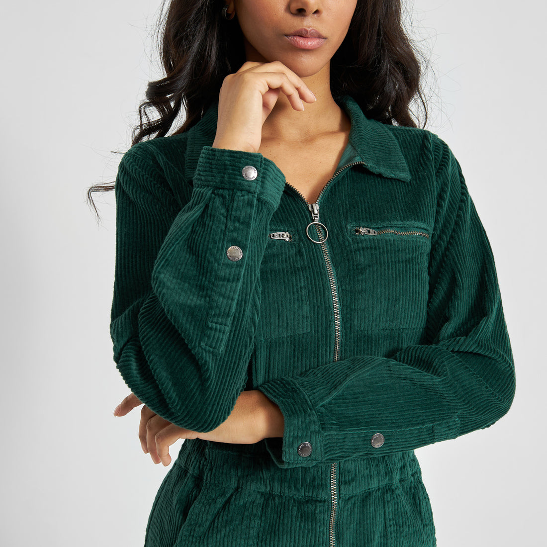 Overall Hultsfred Corduroy in Dark Green