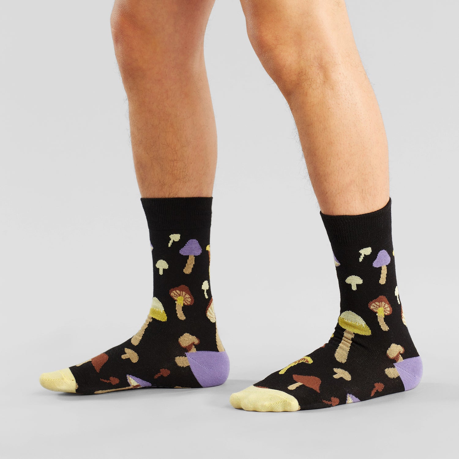 Socken Sigtuna Mushrooms Black