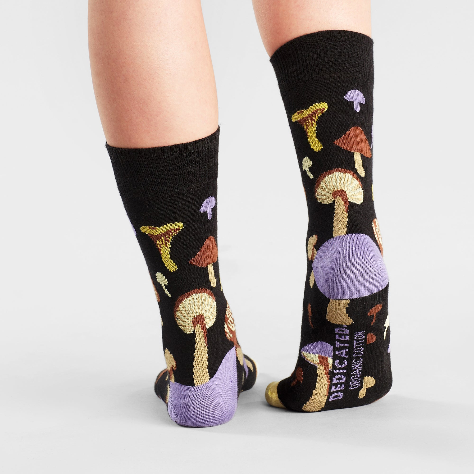 Socken Sigtuna Mushrooms Black