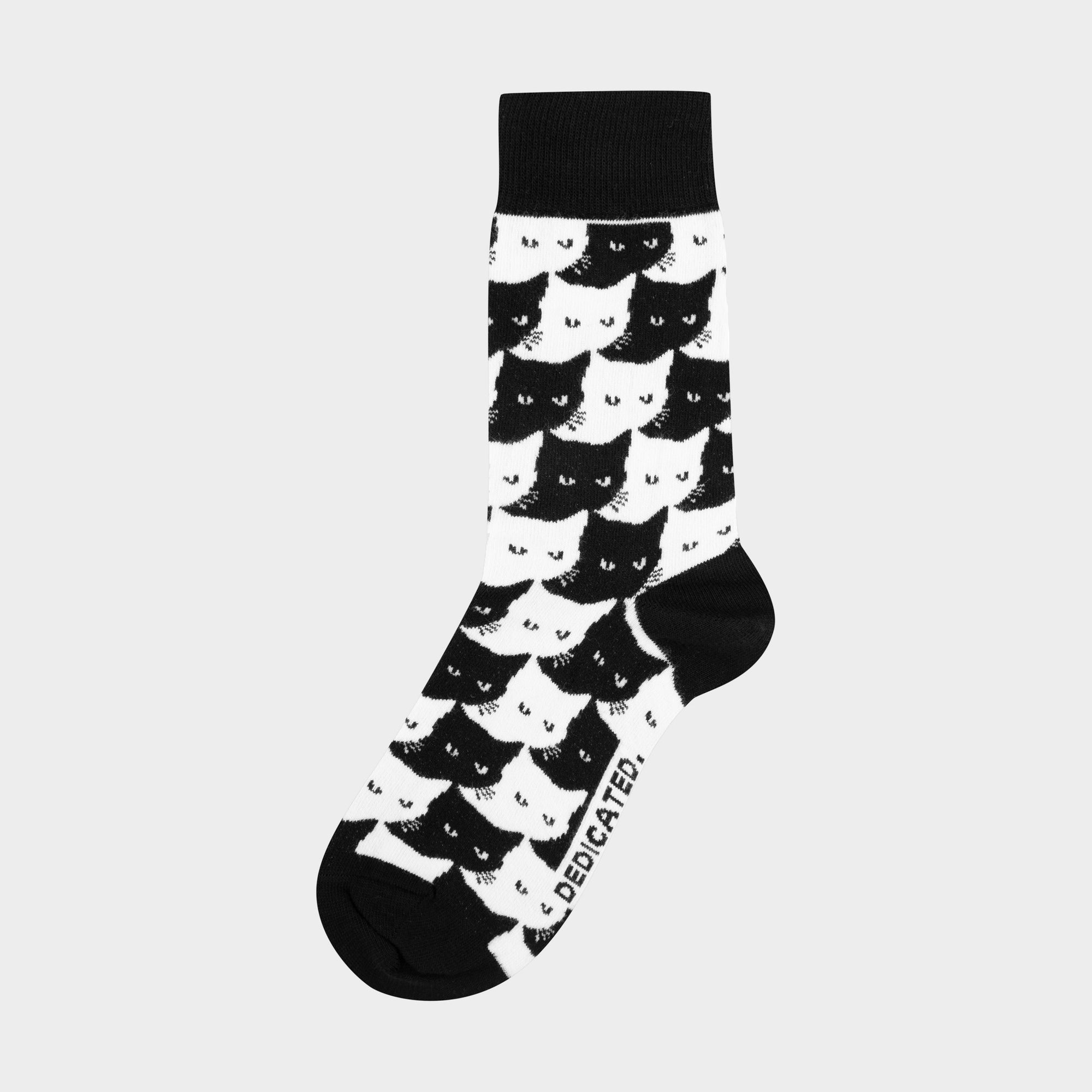 Socks Sigtuna Pepita Cats Black