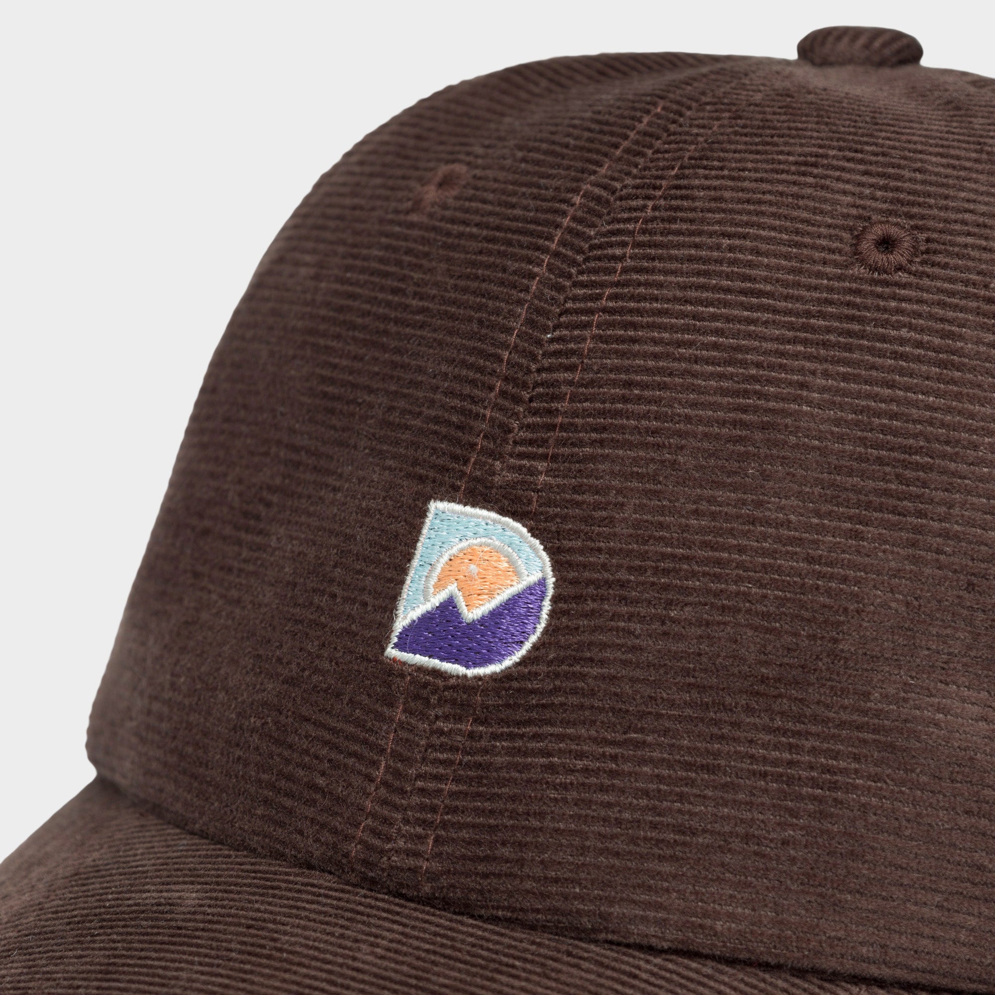 Soft Cap Slussen Corduroy Mountain Logo D Coffee Brown