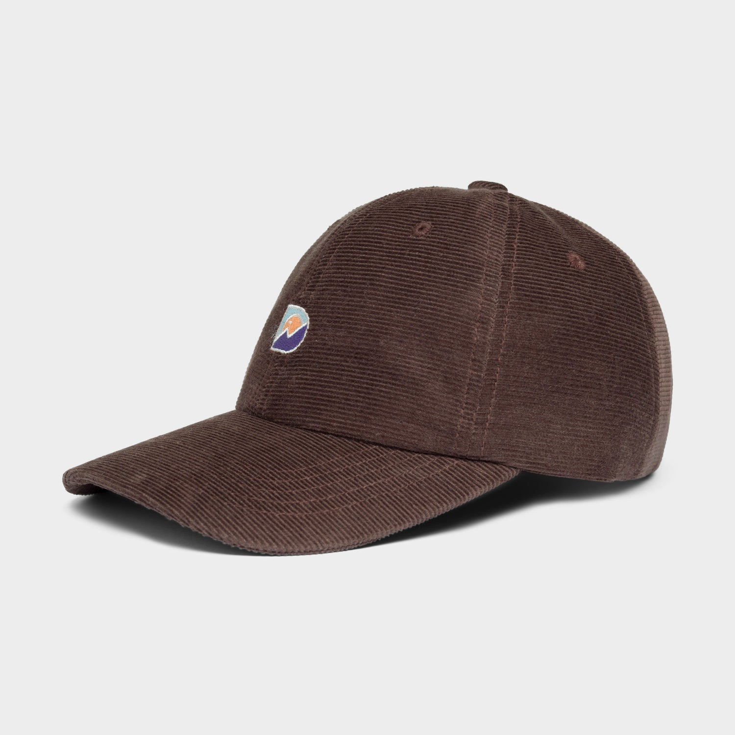 Soft Cap Slussen Corduroy Mountain Logo D Coffee Brown