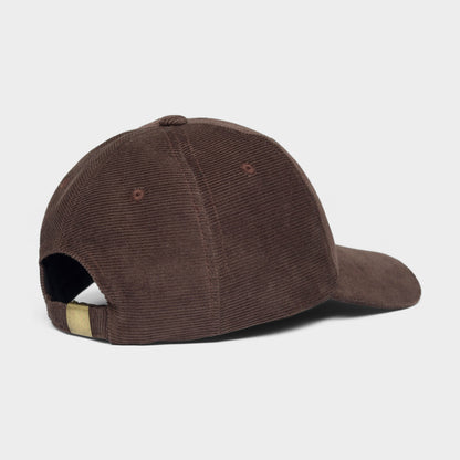 Soft Cap Slussen Corduroy Mountain Logo D Coffee Brown