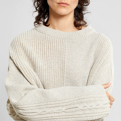Sweater Limboda in Pearl White