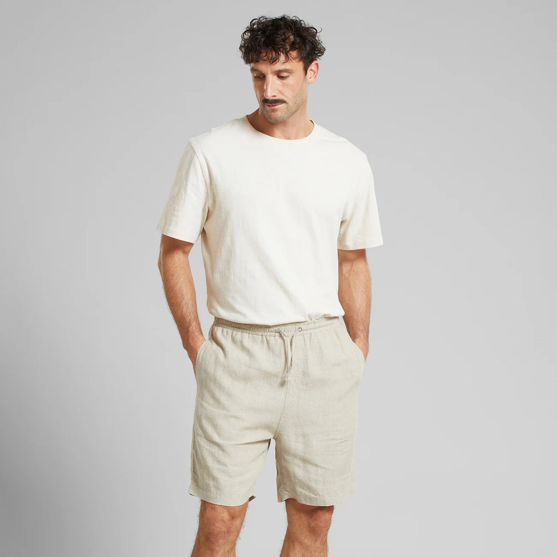 SHORTS VEJLE LINEN ECRU