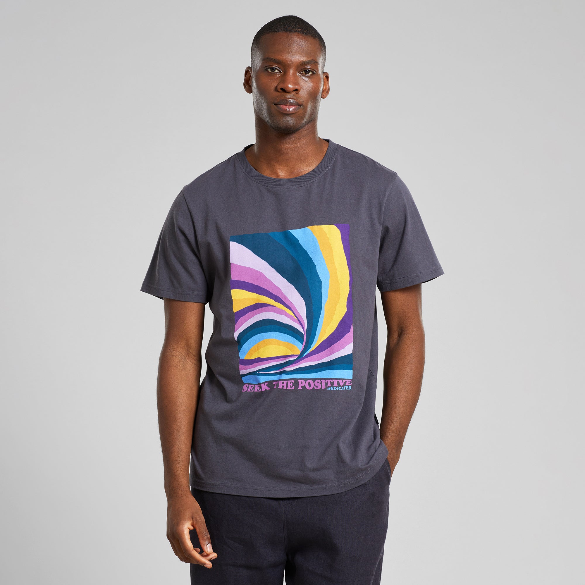 T-Shirt Stockholm Wave Sunset Charcoal