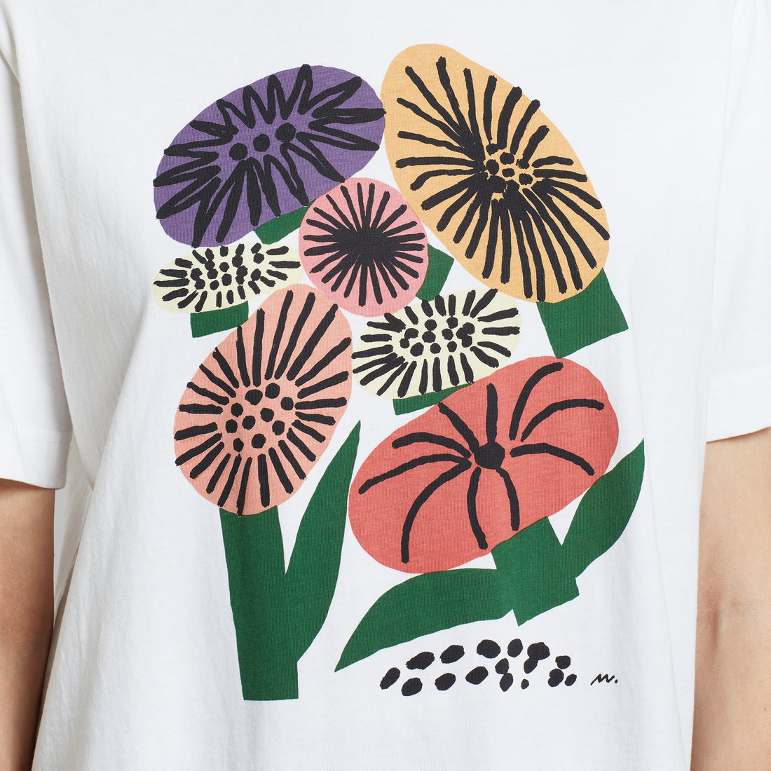T-Shirt Vadstena mit Memphis Flowers Print